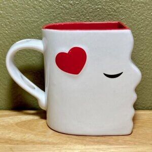 Piece Of My Heart Ceramic Porcelain Kissing Cup Hot Coffee Cold Tea Cocoa Mug